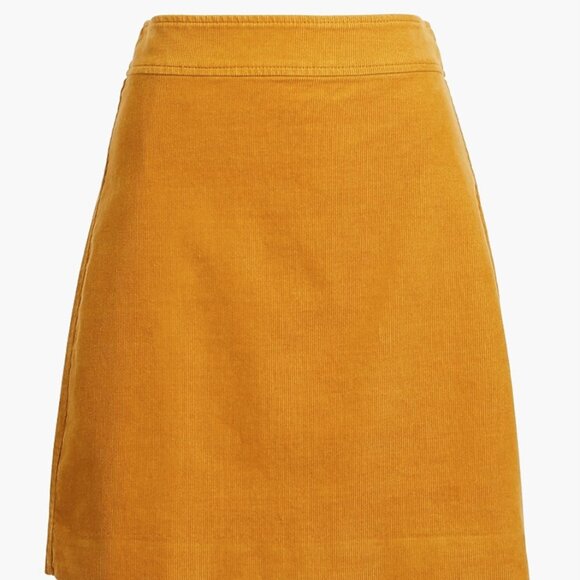 J Crew Factory Mini skirt in corduroy (Olive Green) - Picture 6 of 6